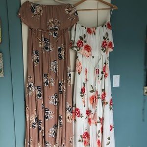 2 Vici Maxi Style Off the Shoulder Dresses